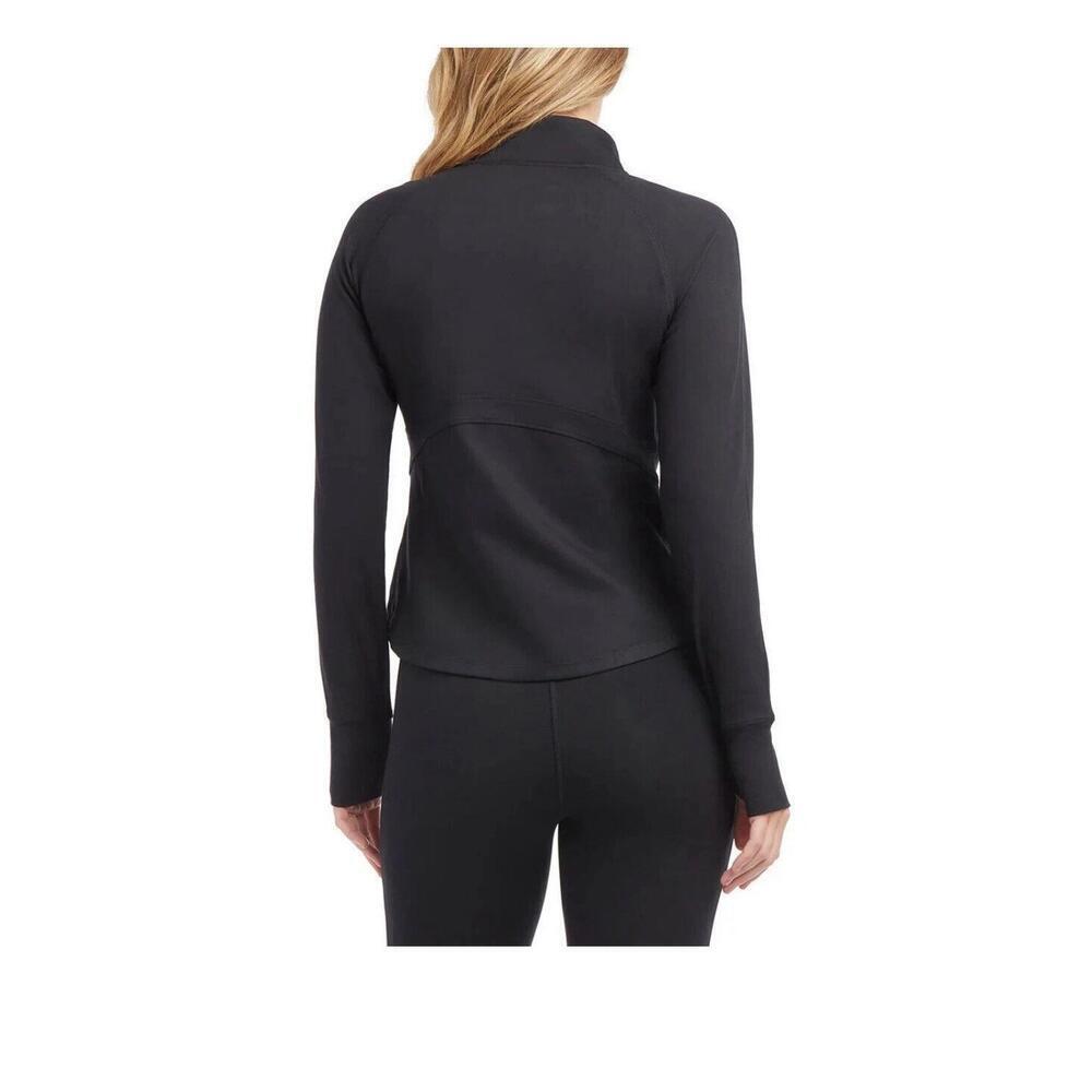 Jockey Ladies' Tulip Hem Yoga Jacket, Black, Size S.    BG - Picture 2 of 2
